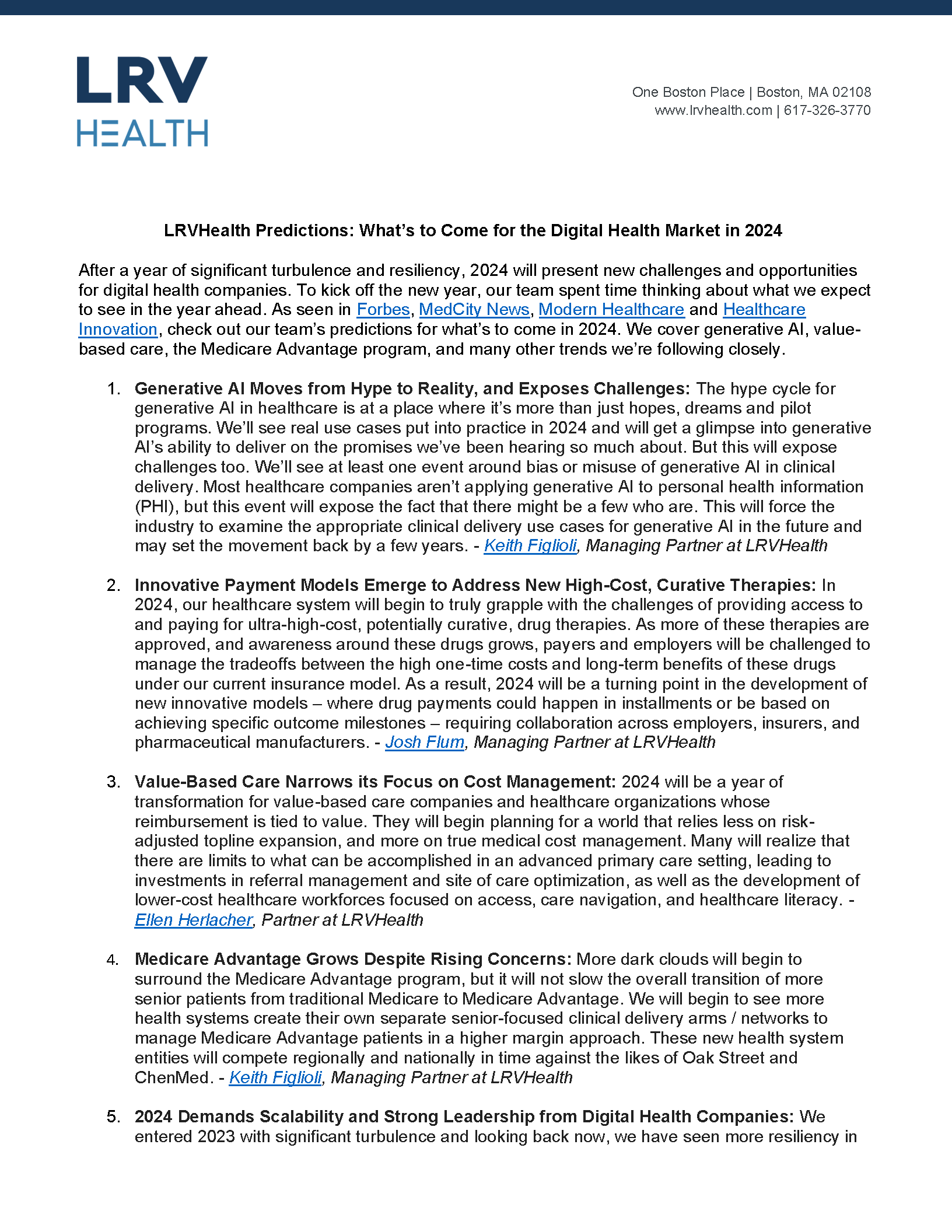 LRVHealth Predictions What S To Come For The Digital Health Market In   LRVHealth Predictions Page 1 